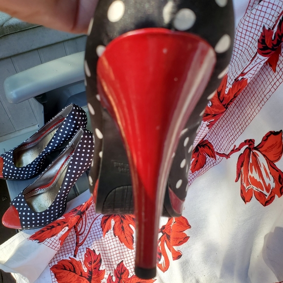 Rampage Polka dot heels - Picture 5 of 8